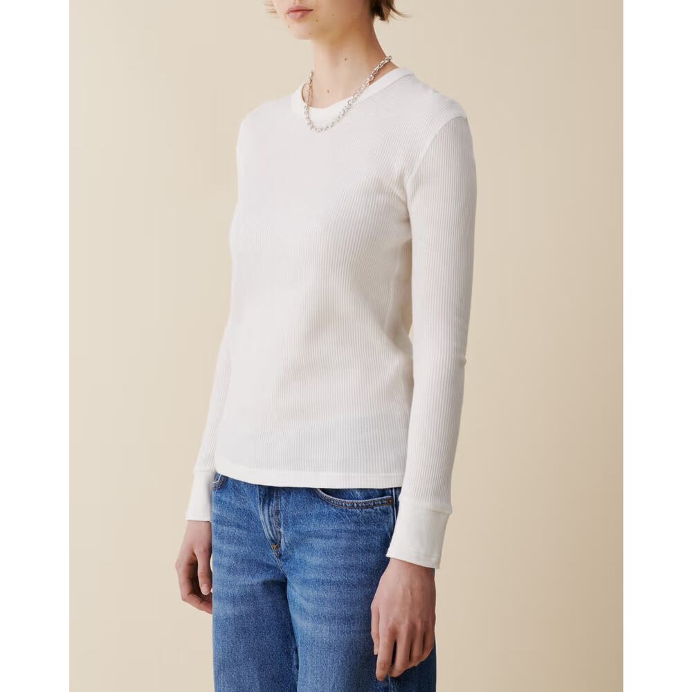$180 New Jeanerica Giselle Long Sleeve - White - Small